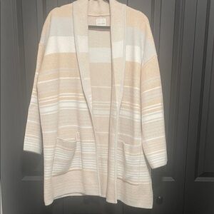 Gentle Fawn Cream and Tan Striped Cardigan